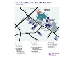 John Muir Health Walnut Creek Vicinity Map